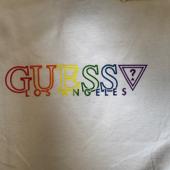 Guess Los Angeles Men's Rainbow logo shirt (XXL) - Picture 2 of 8
